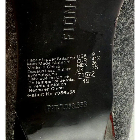 Fioni Heels Dark Gray Fabric Stiletto Women’s‎ Size 9 Sexy 71572-19 See Notes - Picture 8 of 11